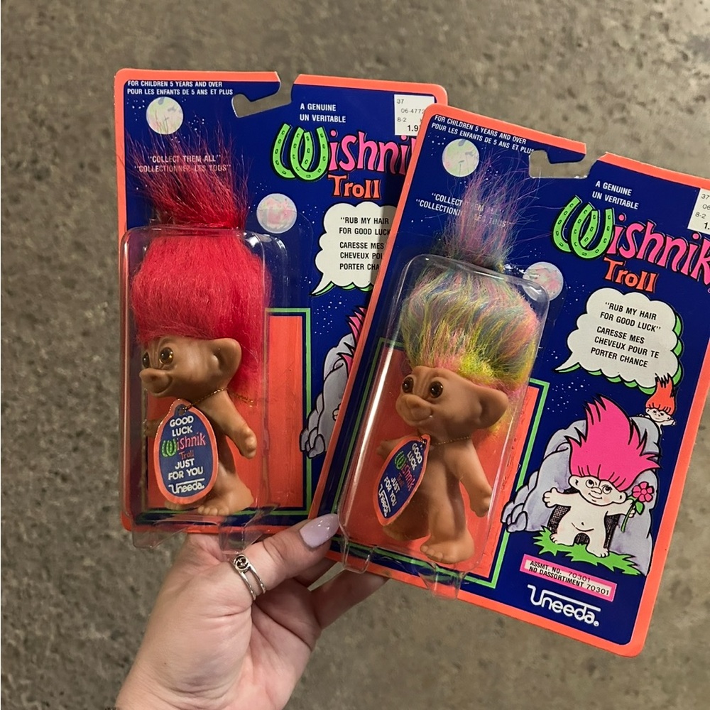 Vintage trolls lot  – 1990s two trolls